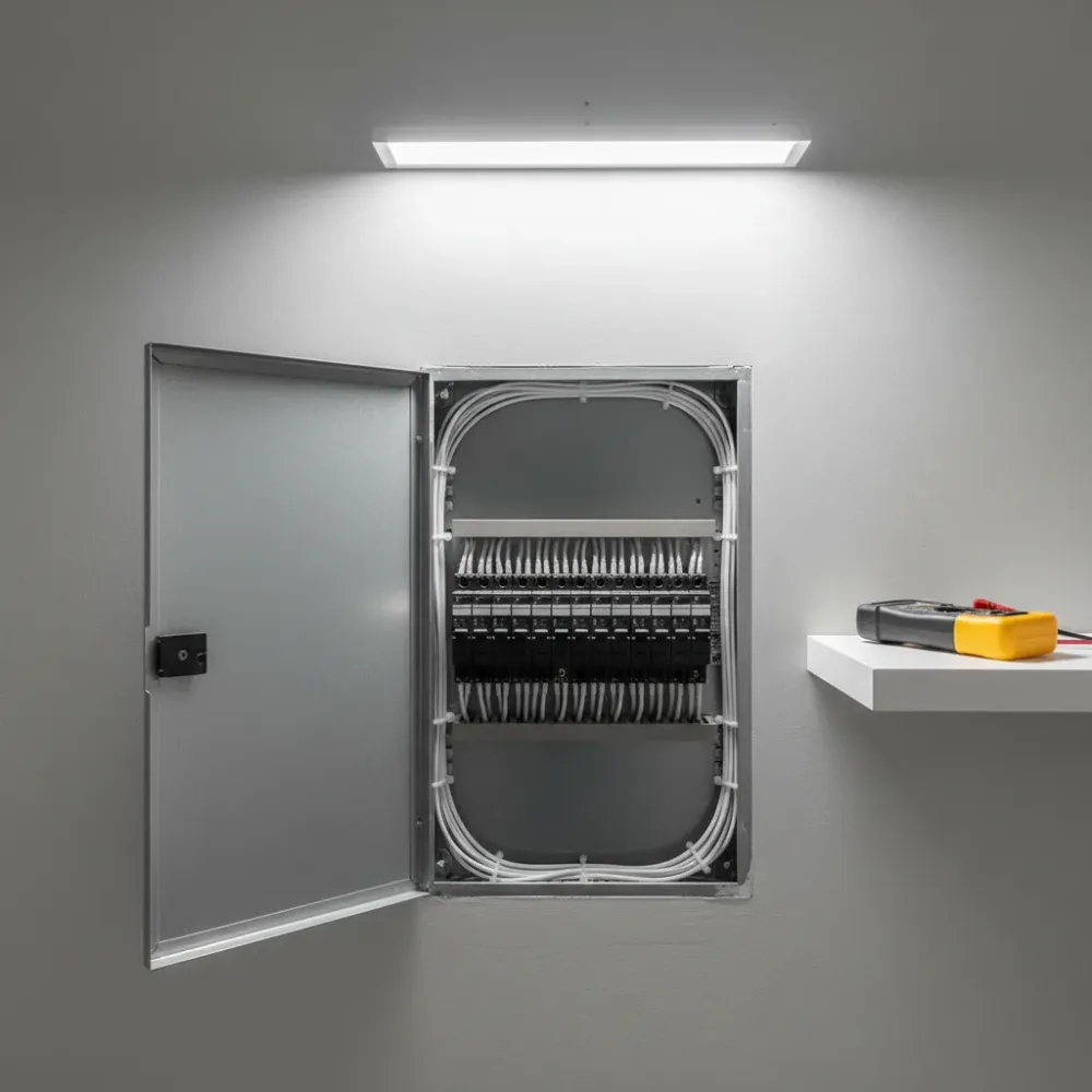 Fully resolved and organized electrical panel after troubleshooting service completed in Oahu