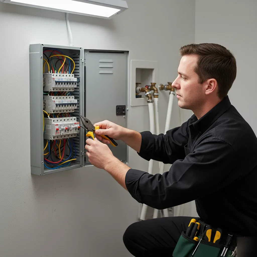 Electrical wiring installation in Oahu residential panel upgrade