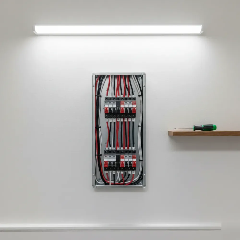 Completed upgraded electrical panel after remodeling electrical work in Oahu home